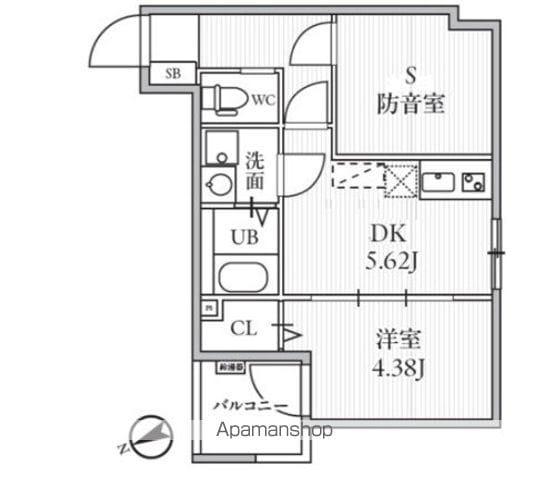T＇S CUORE MUSE落合南長崎(1SDK/1階)の間取り写真