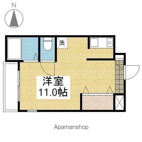 道後湯之町メゾン宮内(ワンルーム/4階)の間取り写真
