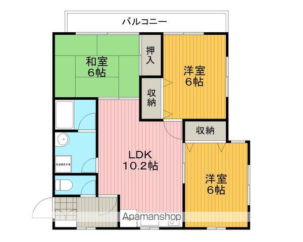 ストークレスト稲田A(3LDK/2階)の間取り写真