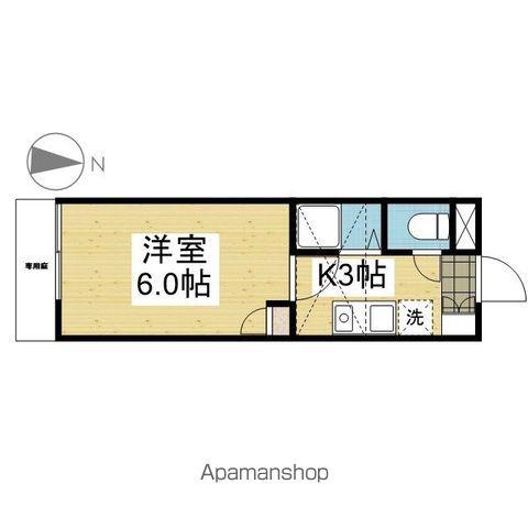 パルフラット・リマ(1K/1階)の間取り写真