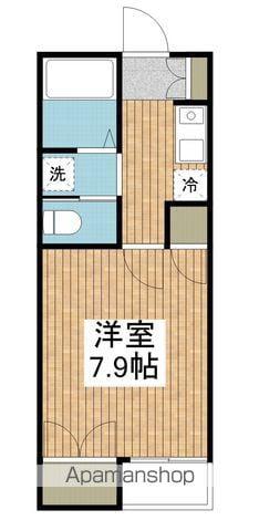 セジュール鐙(1K/2階)の間取り写真