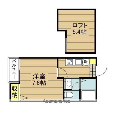 ラフィーナ北戸田(1K/3階)の間取り写真