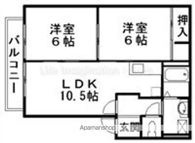 PURESWEET(2LDK/2階)の間取り写真