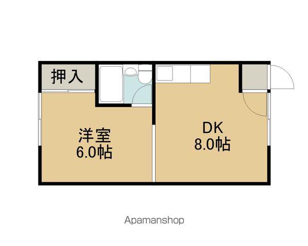 コーポサクライ(1DK/2階)の間取り写真