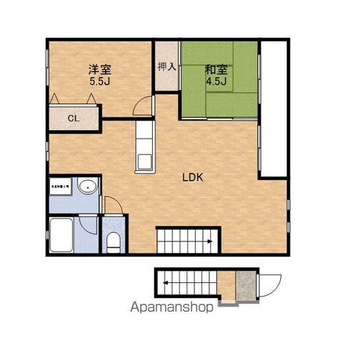 コウジィコートⅠ番館(2LDK/2階)の間取り写真