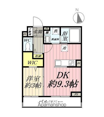 イーリス八潮(1DK/1階)の間取り写真
