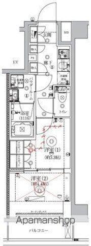 GENOVIA北池袋SKYGARDEN(2K/1階)の間取り写真
