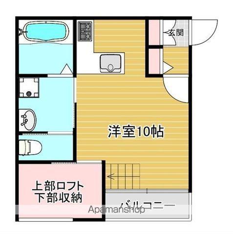 LARGO(ワンルーム/1階)の間取り写真