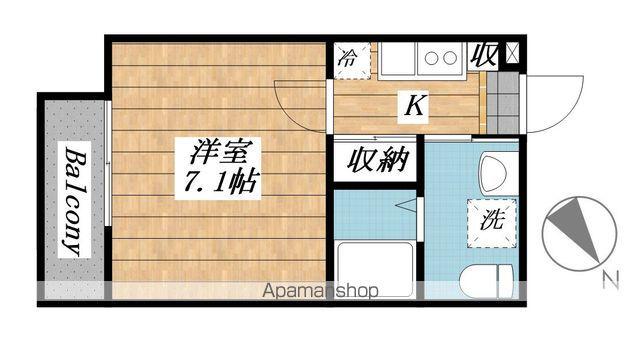 CHAINON津田沼(1K/3階)の間取り写真