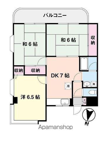 レジデンス・サンク(3DK/2階)の間取り写真