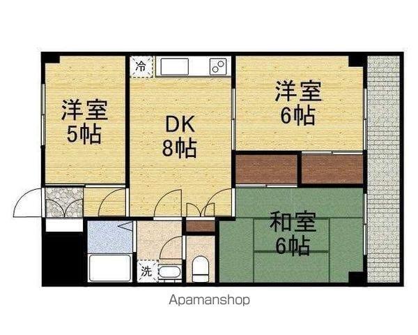 グランクレステ(3DK/9階)の間取り写真