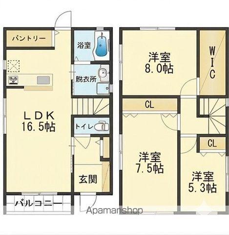 紀勢本線 紀三井寺駅 徒歩5分 2階建 築3年(3LDK)の間取り写真