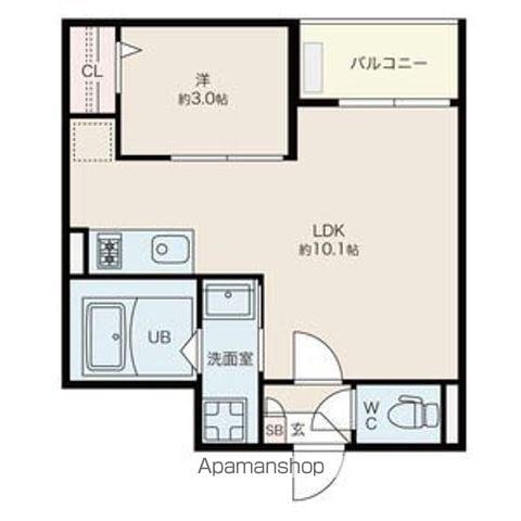 JACK YAMAKIⅠ(1LDK/3階)の間取り写真