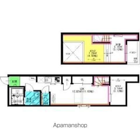 RADIANCE名城公園 N棟(ワンルーム/1階)の間取り写真