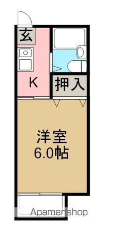 パナハイツ・K(1K/1階)の間取り写真