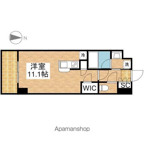 ザ・パークハビオ名古屋松原(ワンルーム/12階)の間取り写真