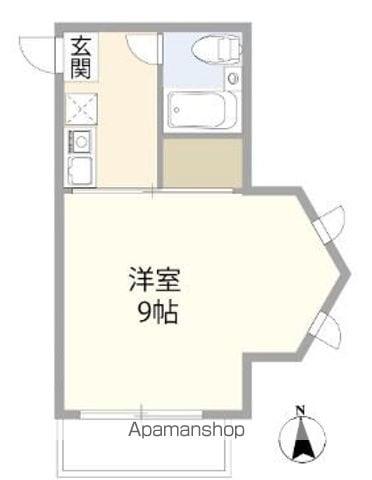 ドエル下落合(1K/2階)の間取り写真