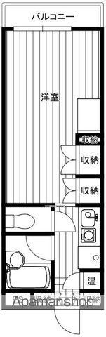 リバティーコート(1K/4階)の間取り写真