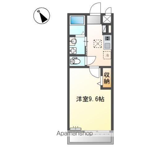 佐野町アパート(1K/1階)の間取り写真