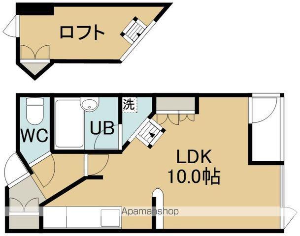 ヴェルドミール昭和(ワンルーム/1階)の間取り写真