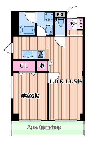 プリマヴェーラ(1LDK/3階)の間取り写真