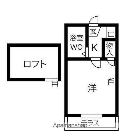ステージ大森(1K/1階)の間取り写真