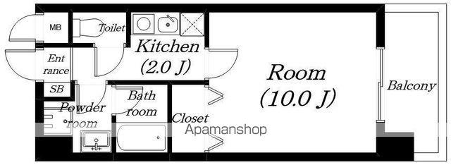 インプルーブKK(1K/1階)の間取り写真