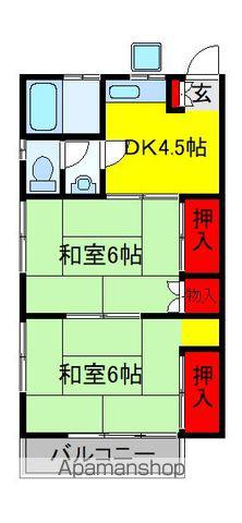 いつきレジデンス 光ヶ丘(2DK/2階)の間取り写真