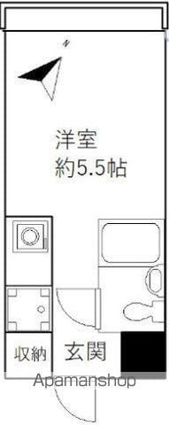 セレスティン我孫子(ワンルーム/8階)の間取り写真