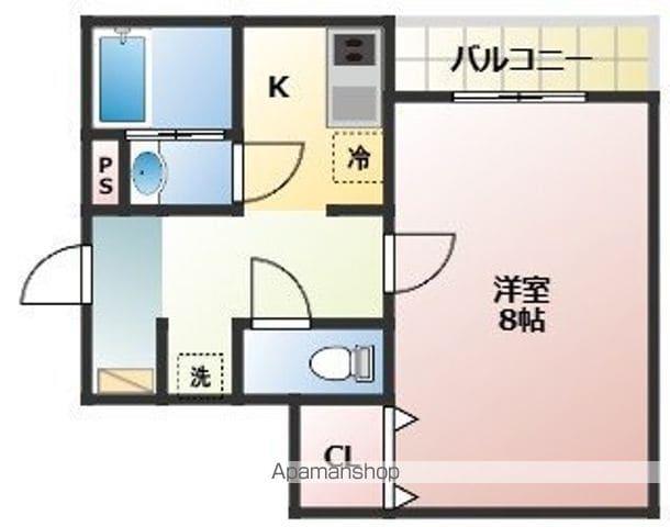 REGIA中庄(1K/3階)の間取り写真