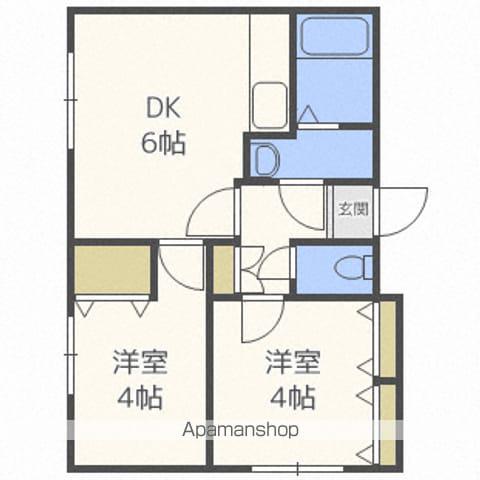 ハイツ望(2DK/2階)の間取り写真