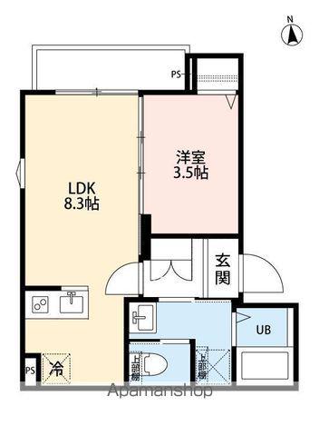 MIRAI STAGE 三郷(1LDK/2階)の間取り写真