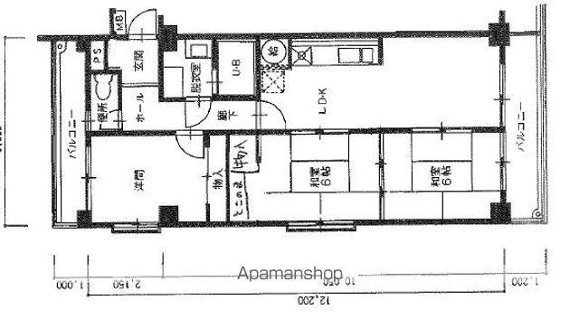 ロワールマンション高宮(3LDK/7階)の間取り写真