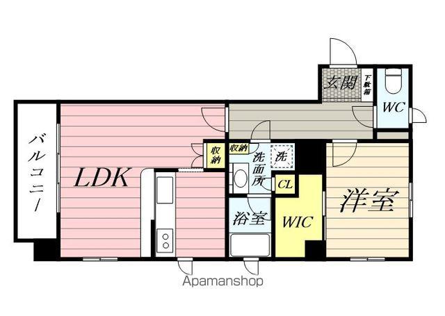 メゾン・ド・グラシアス(1LDK/3階)の間取り写真