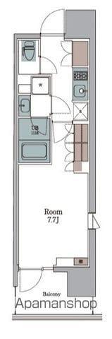 NSパークレジデンス新宿御苑(1K/10階)の間取り写真