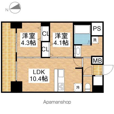 プレサンス上前津ディアシス(2LDK/12階)の間取り写真