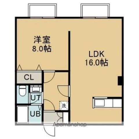 ソレイユSⅡ(1LDK/1階)の間取り写真