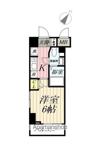 N-STAGE 三郷(1K/11階)の間取り写真