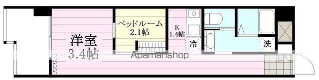 YUTAKAYA BLD(ワンルーム/5階)の間取り写真