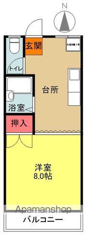 メゾンT&SパートⅡ(1DK/2階)の間取り写真