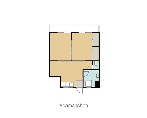 第3森山ビル(2DK/5階)の間取り写真