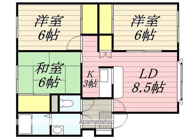 エトワール稲穂B(3LDK/2階)の間取り写真