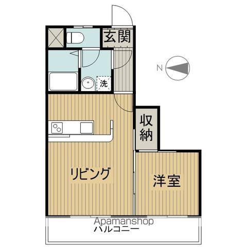 アレクサンドライト八女(1LDK/2階)の間取り写真