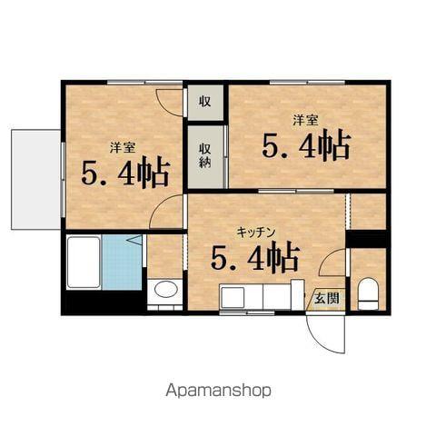 サンエクセル(2K/1階)の間取り写真