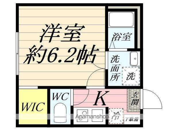 桜HILL.S(1K/1階)の間取り写真