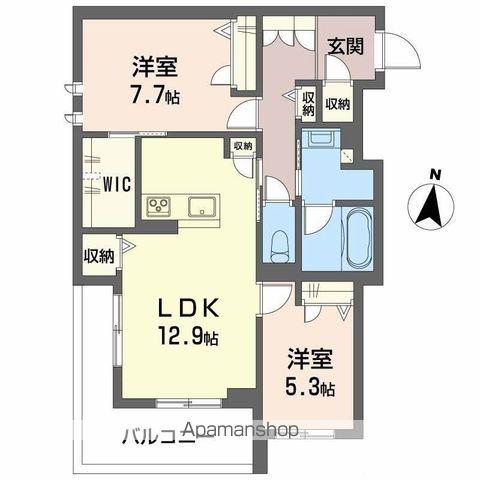 シャーメゾンステージ神明(2LDK/3階)の間取り写真
