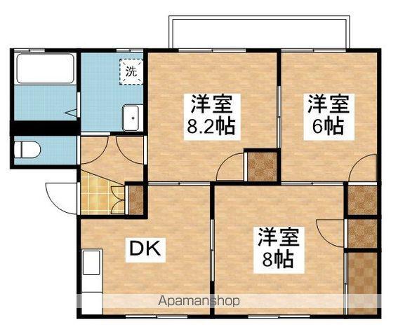 テイセキ物見山ハイツ(3DK/1階)の間取り写真