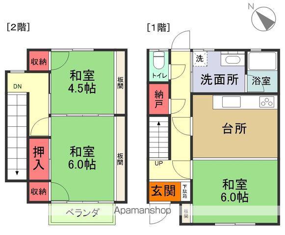 メゾンド桜台(3DK/1階)の間取り写真