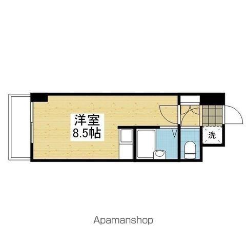 CASA FELIZ(ワンルーム/3階)の間取り写真