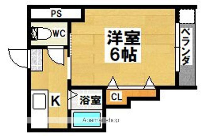 セントピア我孫子(1K/1階)の間取り写真